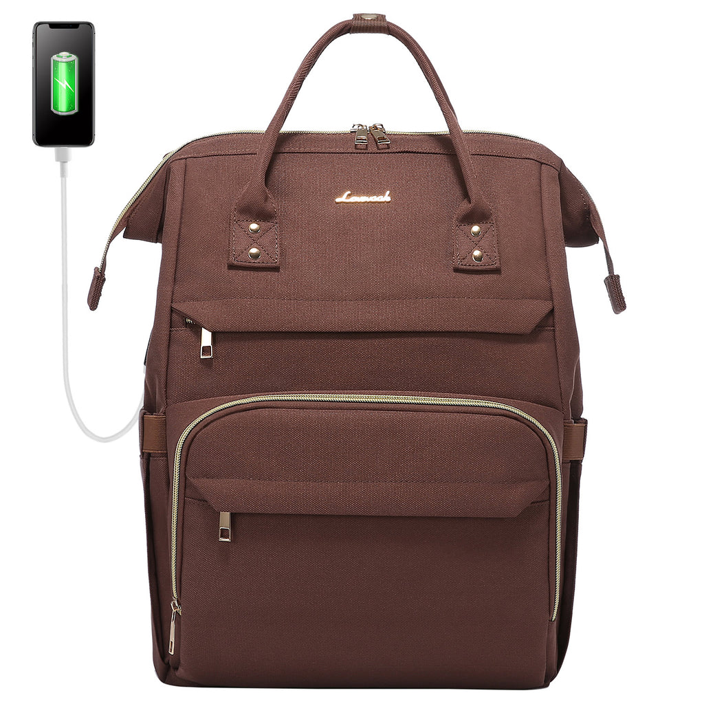 LOVEVOOK Laptop Backpack 13-17" USB Travel School Bag for Women Business