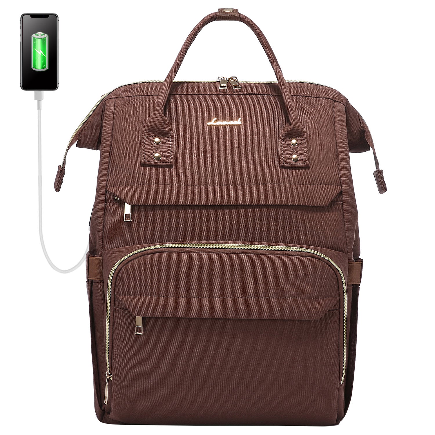 LOVEVOOK Laptop Backpack 13-17" USB Travel School Bag for Women Business
