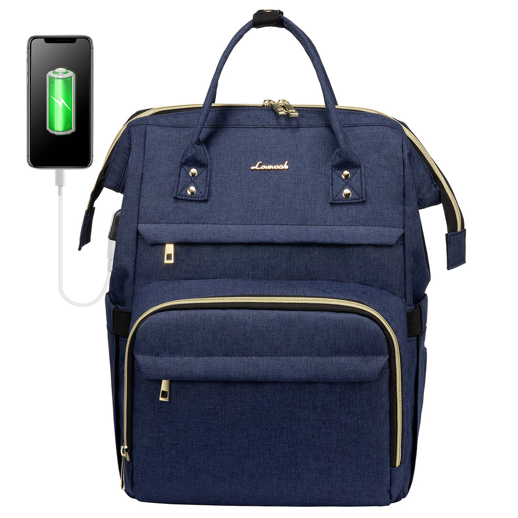 LOVEVOOK Laptop Backpack 13-17" USB Travel School Bag for Women Business