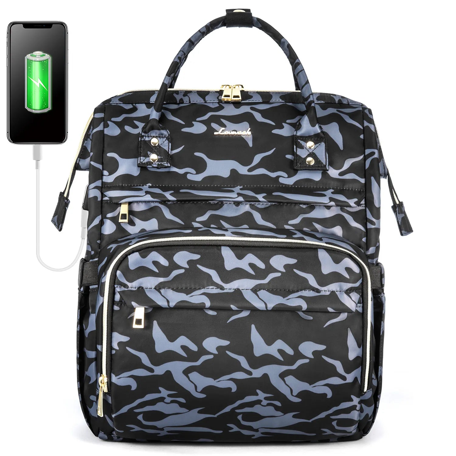 Lovevook 2024 14 15.6 17 Inch Large Cute Laptop Backpack for Women Oxford Waterproof Travel School Work Bag Luxury Lady Backpack