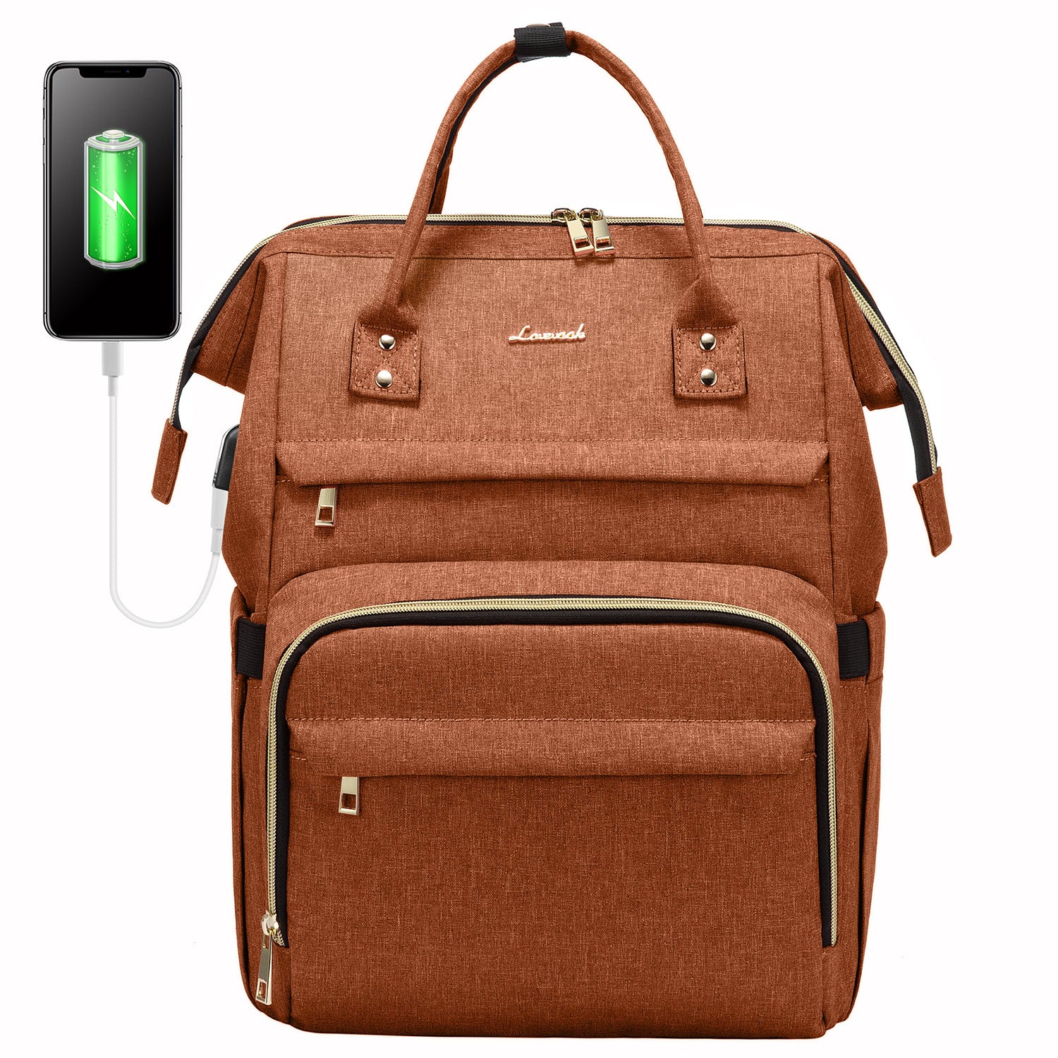 LOVEVOOK Laptop Backpack 13-17" USB Travel School Bag for Women Business