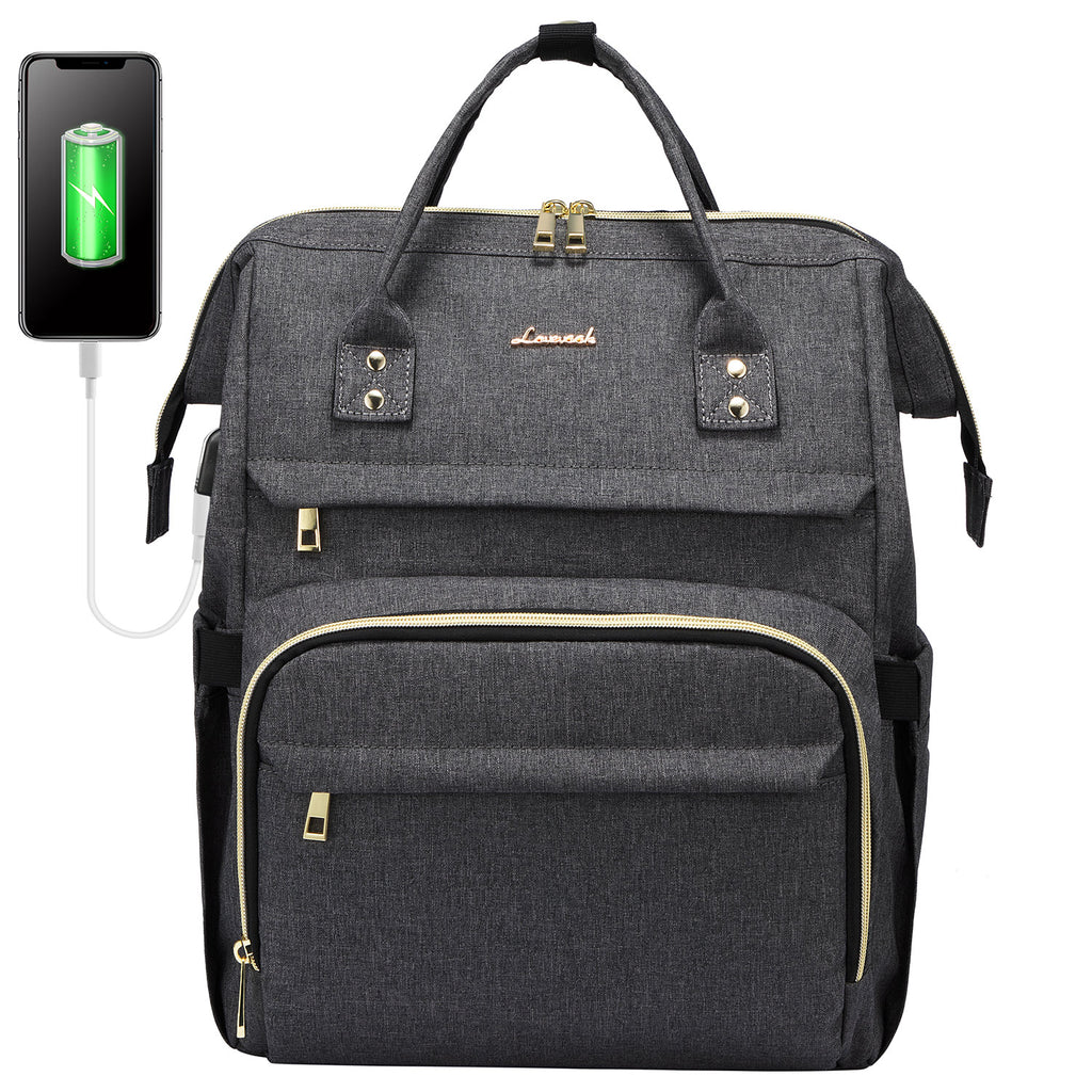 LOVEVOOK Laptop Backpack 13-17" USB Travel School Bag for Women Business