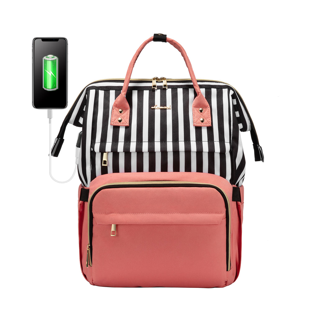 LOVEVOOK Laptop Backpack 13-17" USB Travel School Bag for Women Business