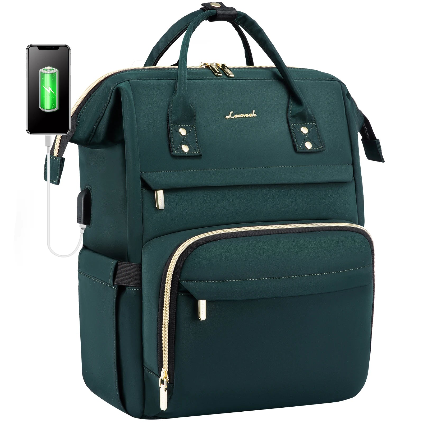 Lovevook 2024 14 15.6 17 Inch Large Cute Laptop Backpack for Women Oxford Waterproof Travel School Work Bag Luxury Lady Backpack