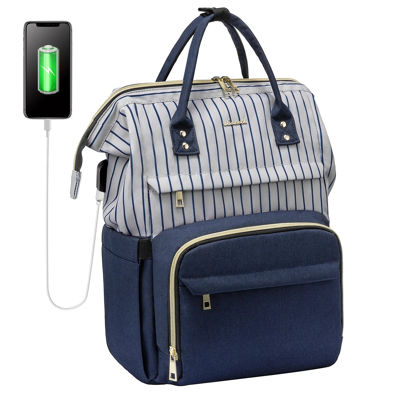 Lovevook 2024 14 15.6 17 Inch Large Cute Laptop Backpack for Women Oxford Waterproof Travel School Work Bag Luxury Lady Backpack