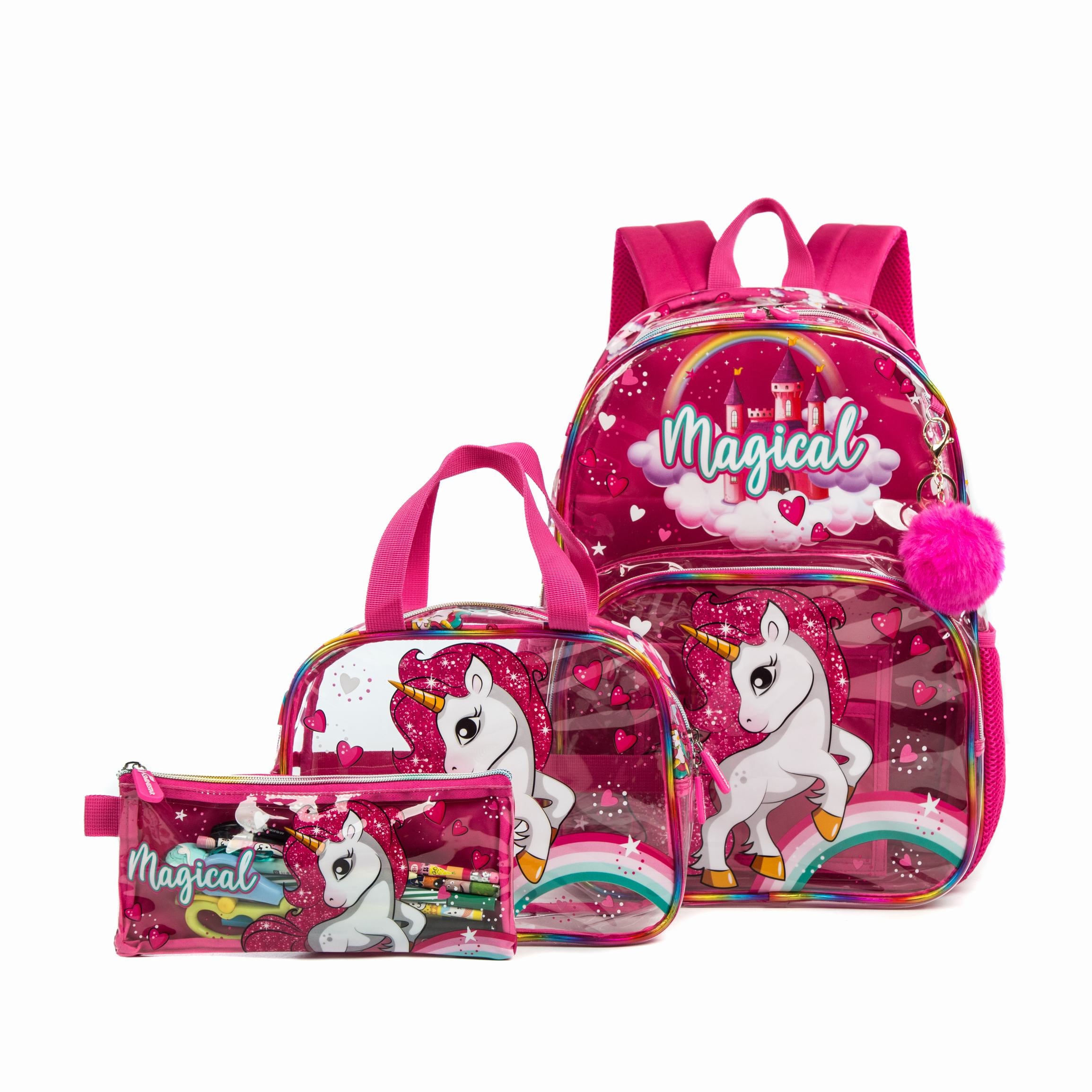 Lightweight Waterproof Kids Backpack – Animal Print Unisex School Bag Set