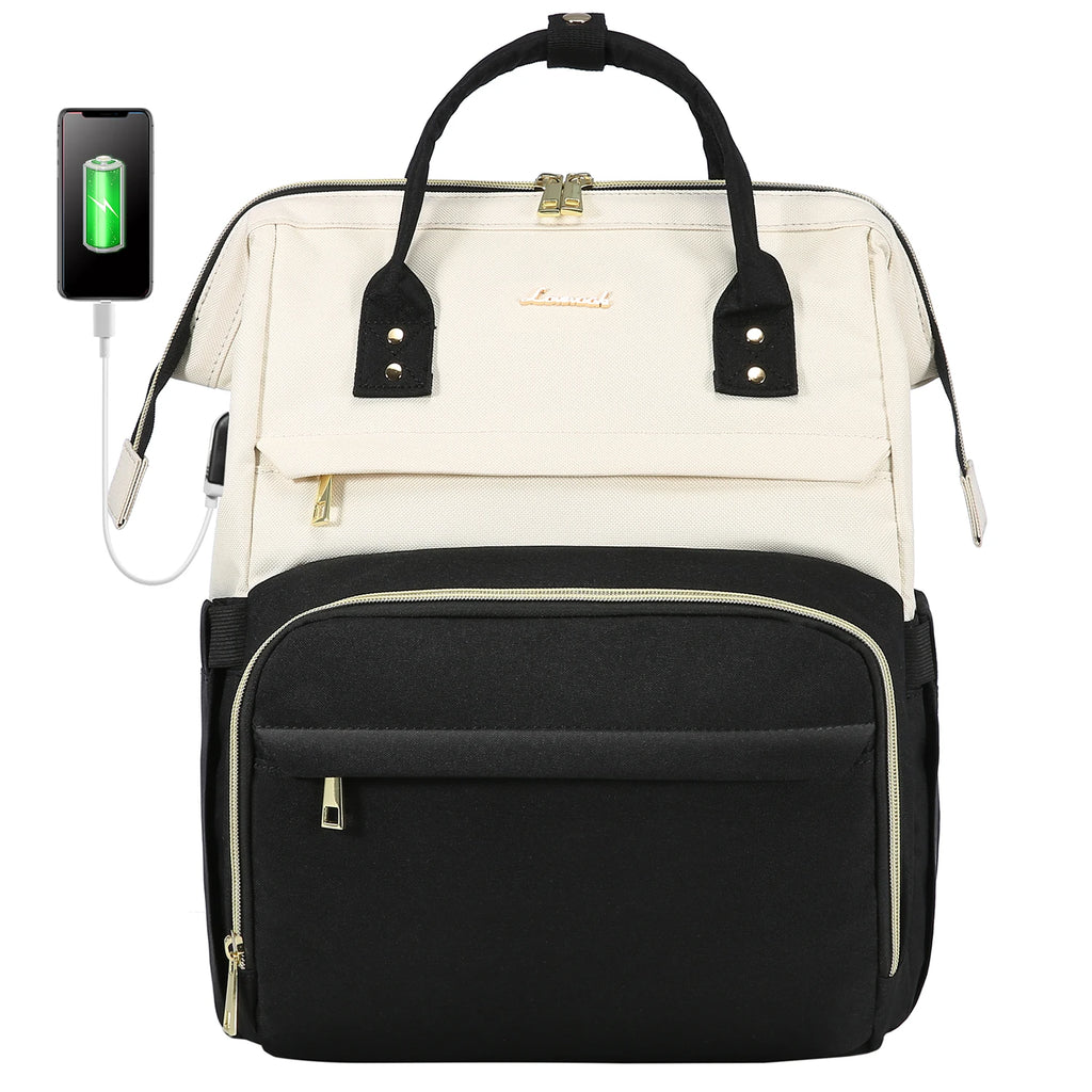 Lovevook 2024 14 15.6 17 Inch Large Cute Laptop Backpack for Women Oxford Waterproof Travel School Work Bag Luxury Lady Backpack