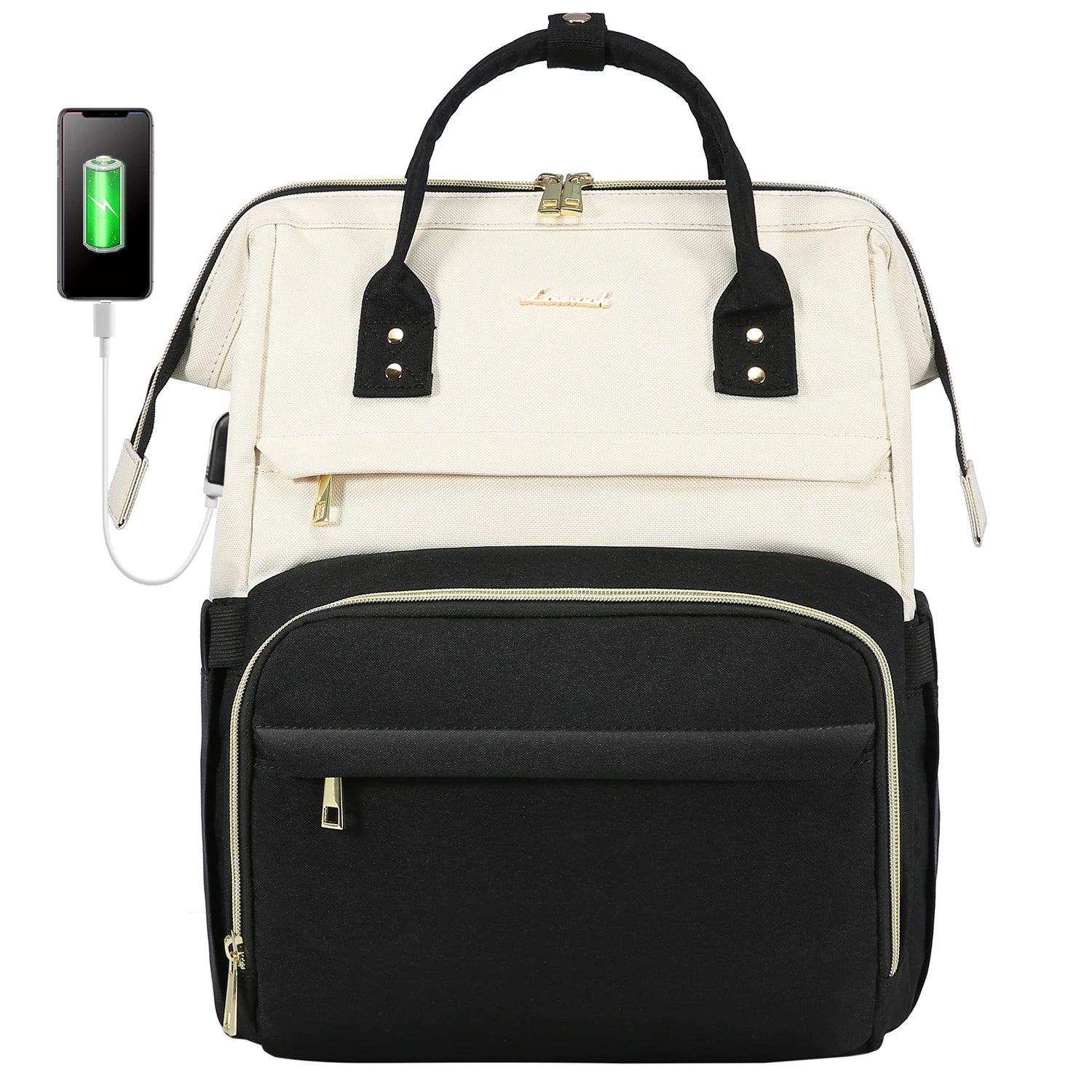 Lovevook 2024 14 15.6 17 Inch Large Cute Laptop Backpack for Women Oxford Waterproof Travel School Work Bag Luxury Lady Backpack