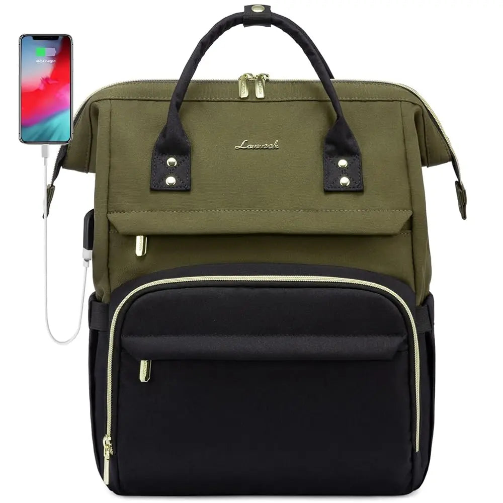 Lovevook 2024 14 15.6 17 Inch Large Cute Laptop Backpack for Women Oxford Waterproof Travel School Work Bag Luxury Lady Backpack