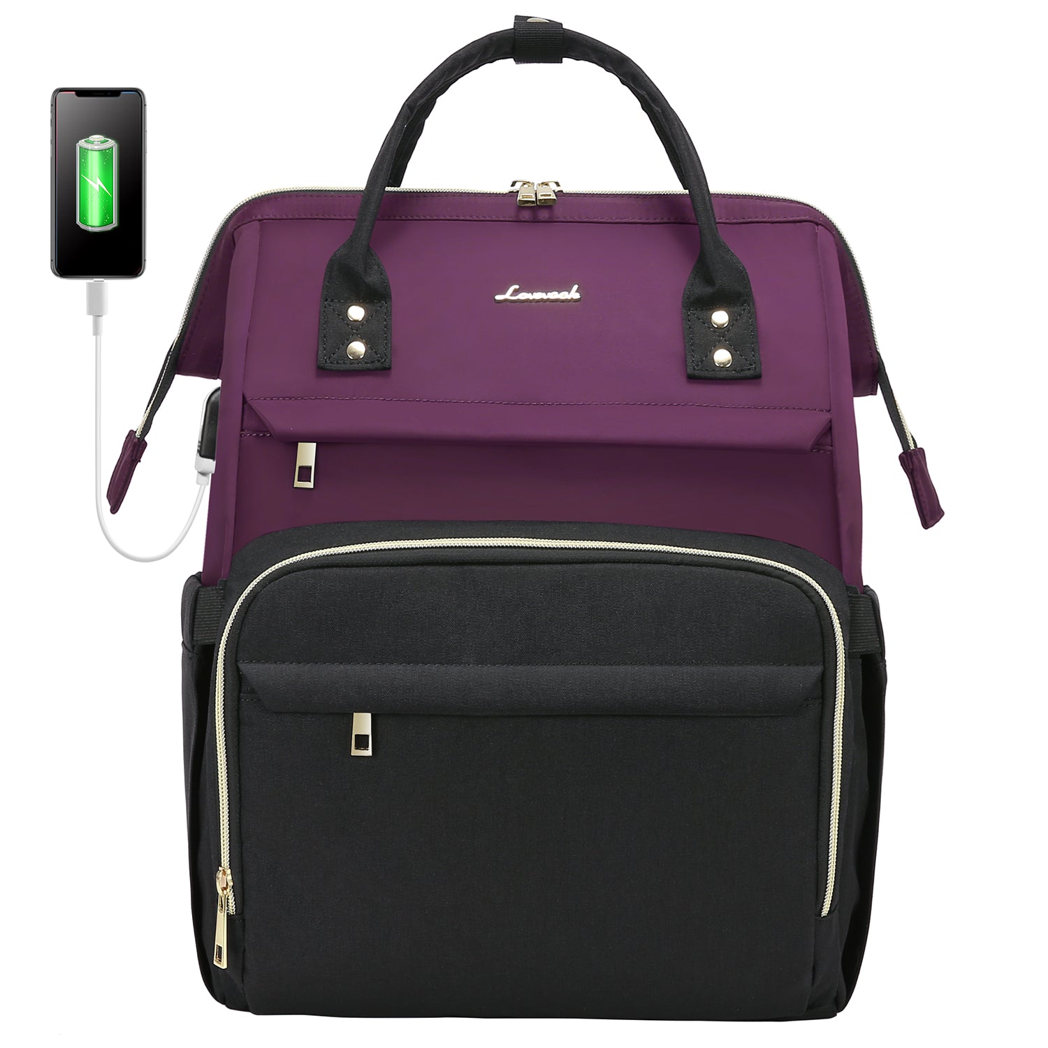 LOVEVOOK Laptop Backpack 13-17" USB Travel School Bag for Women Business