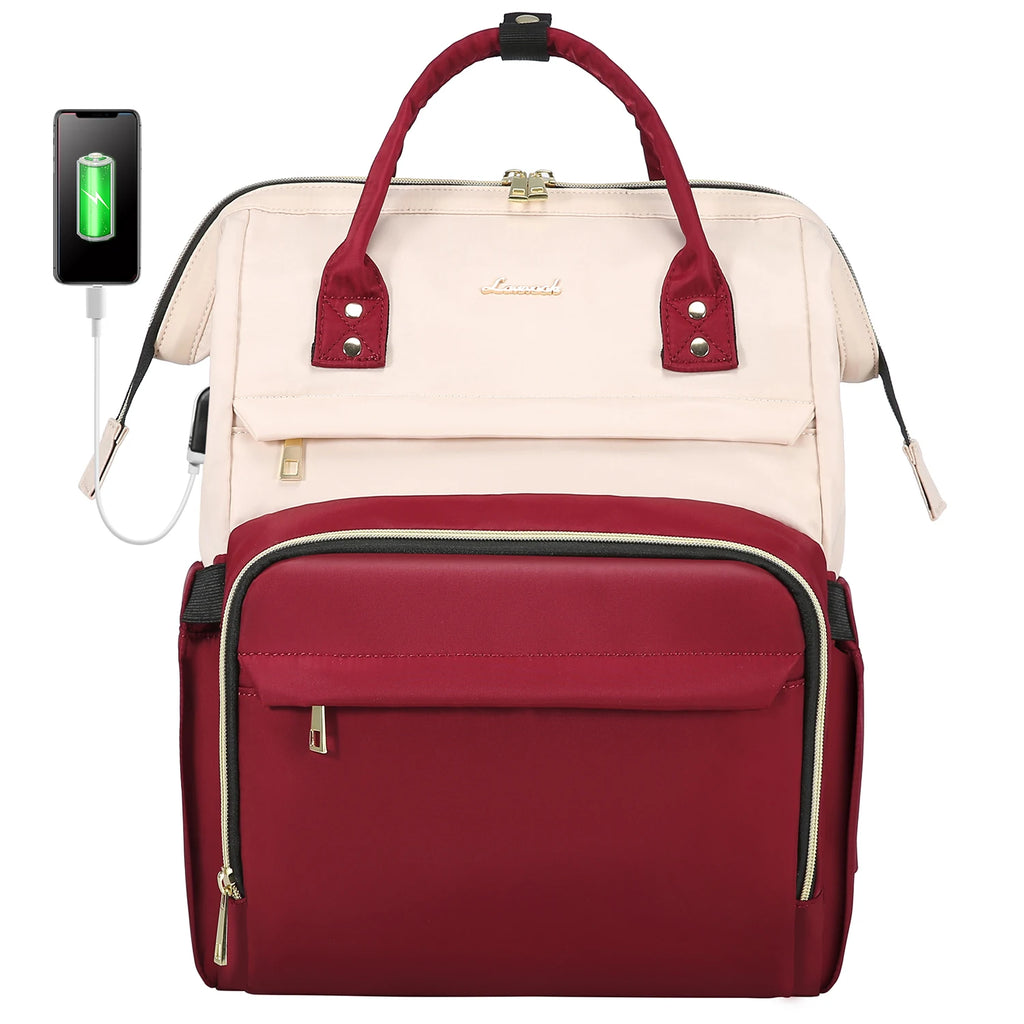 Lovevook 2024 14 15.6 17 Inch Large Cute Laptop Backpack for Women Oxford Waterproof Travel School Work Bag Luxury Lady Backpack