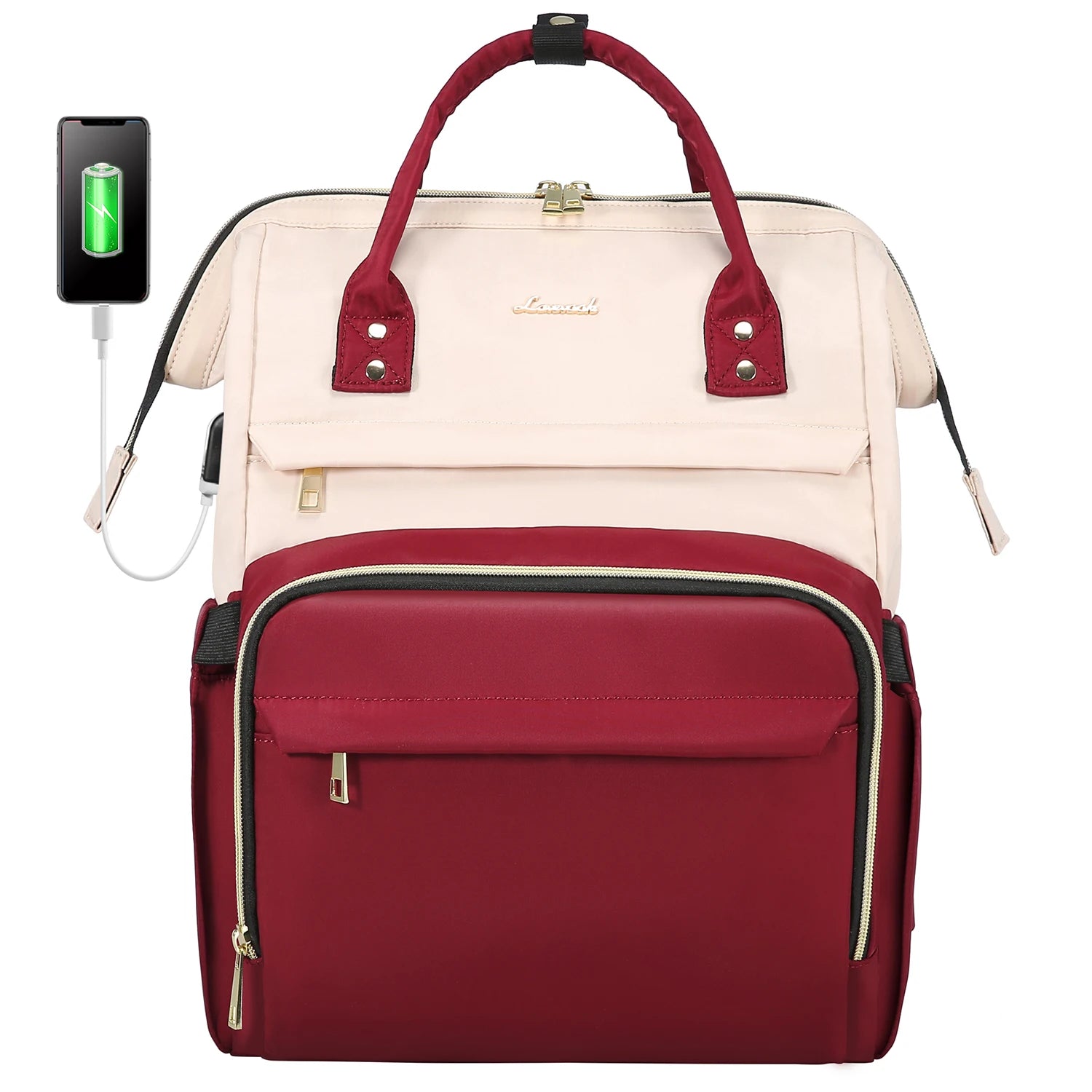 Lovevook 2024 14 15.6 17 Inch Large Cute Laptop Backpack for Women Oxford Waterproof Travel School Work Bag Luxury Lady Backpack