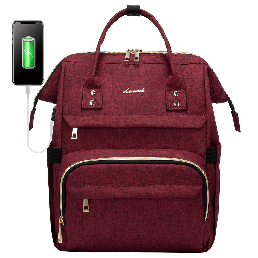 LOVEVOOK Laptop Backpack 13-17" USB Travel School Bag for Women Business