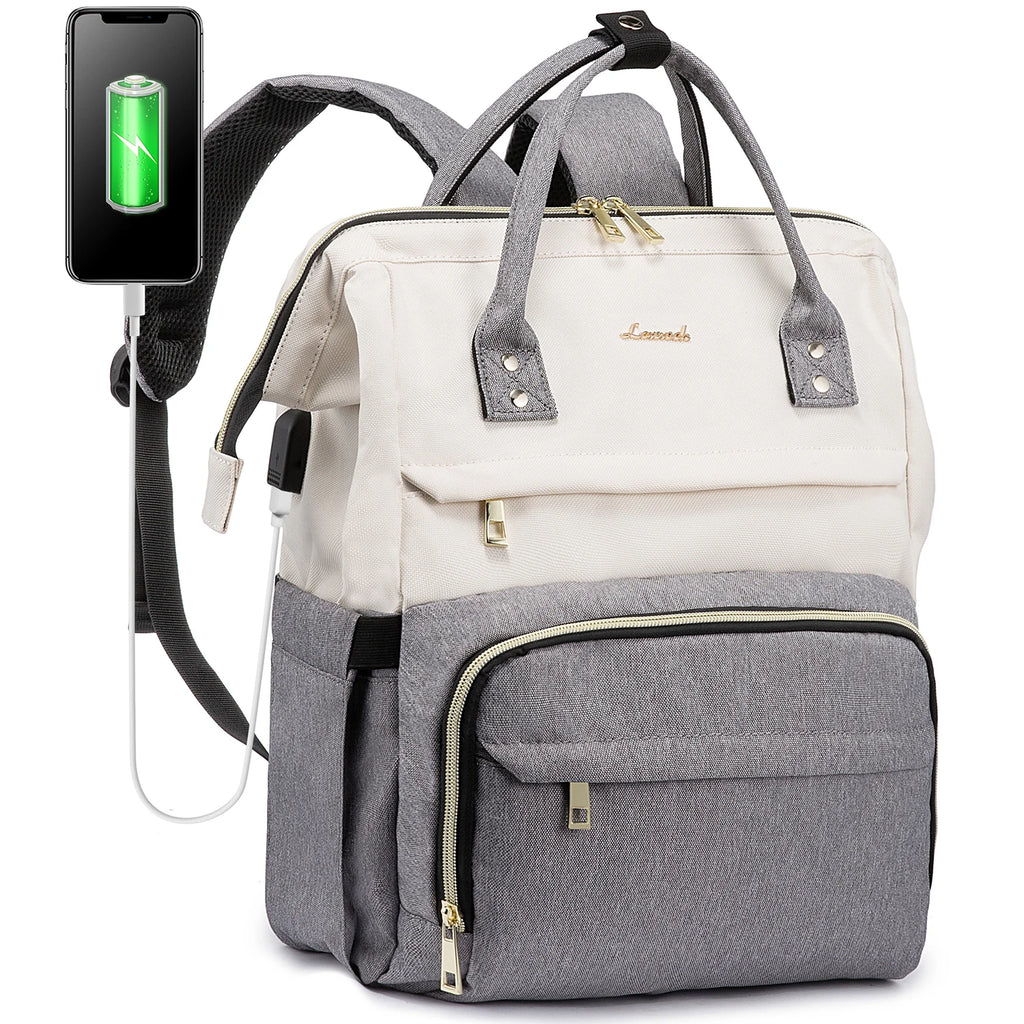 Lovevook 2024 14 15.6 17 Inch Large Cute Laptop Backpack for Women Oxford Waterproof Travel School Work Bag Luxury Lady Backpack