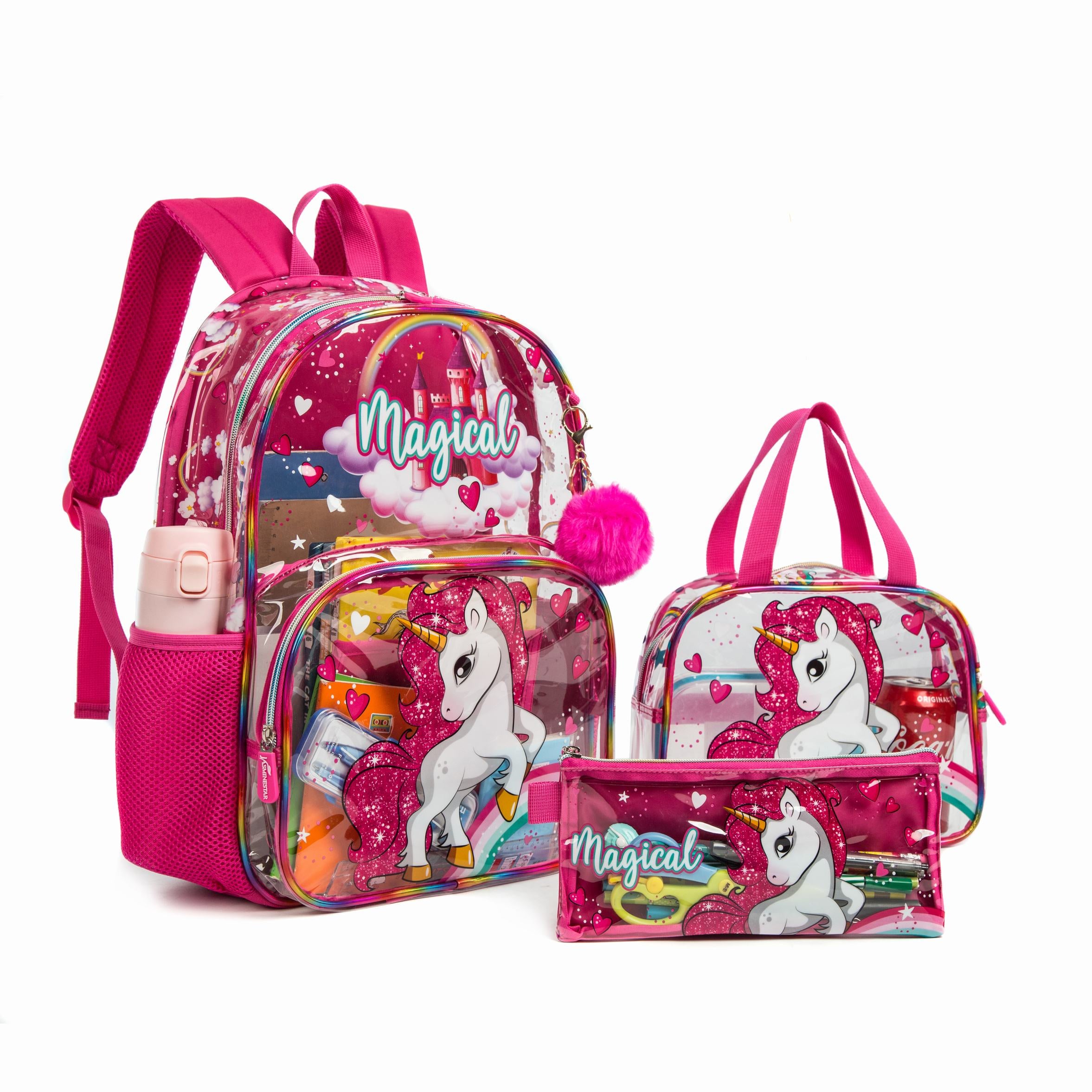 Lightweight Waterproof Kids Backpack – Animal Print Unisex School Bag Set