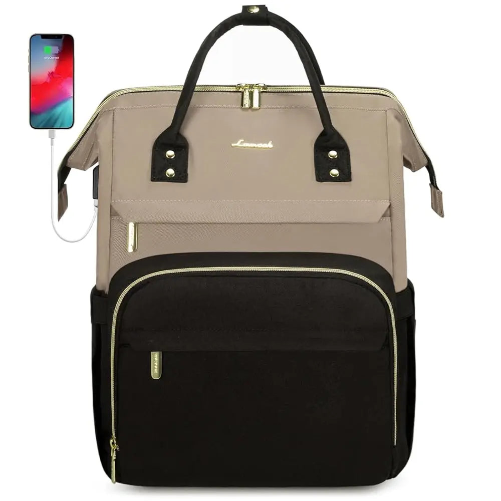 Lovevook 2024 14 15.6 17 Inch Large Cute Laptop Backpack for Women Oxford Waterproof Travel School Work Bag Luxury Lady Backpack