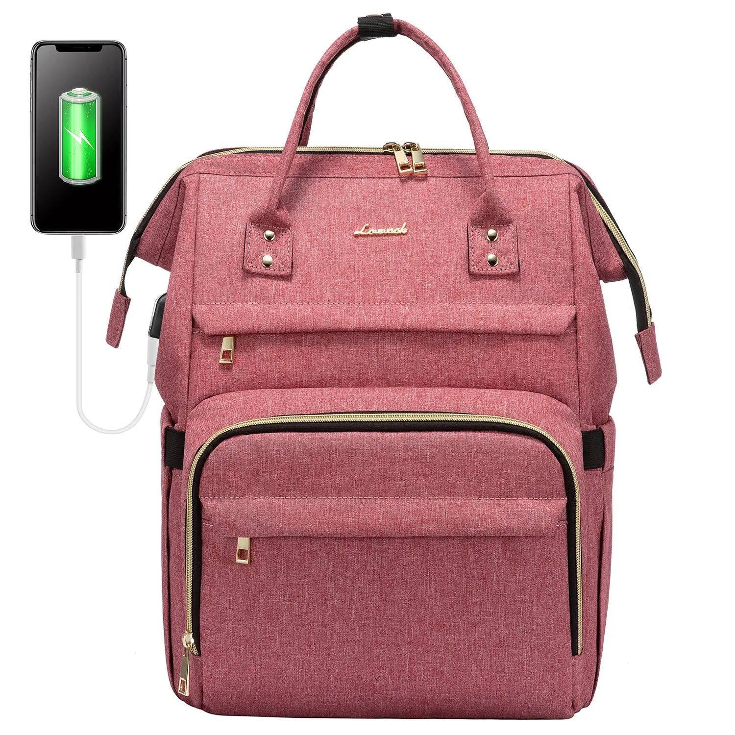 Lovevook 2024 14 15.6 17 Inch Large Cute Laptop Backpack for Women Oxford Waterproof Travel School Work Bag Luxury Lady Backpack