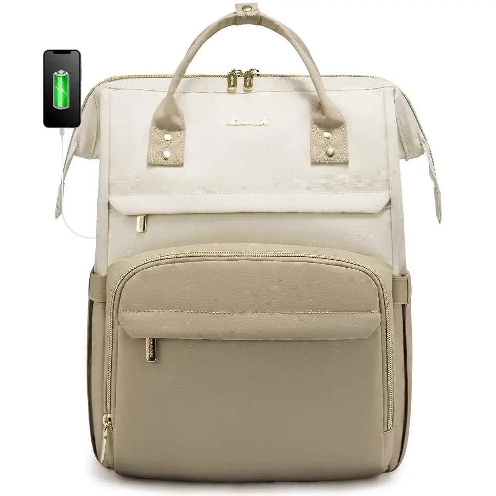 Lovevook 2024 14 15.6 17 Inch Large Cute Laptop Backpack for Women Oxford Waterproof Travel School Work Bag Luxury Lady Backpack