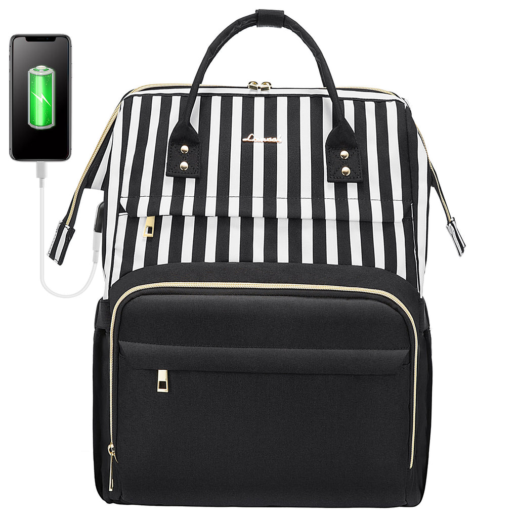 LOVEVOOK Laptop Backpack 13-17" USB Travel School Bag for Women Business