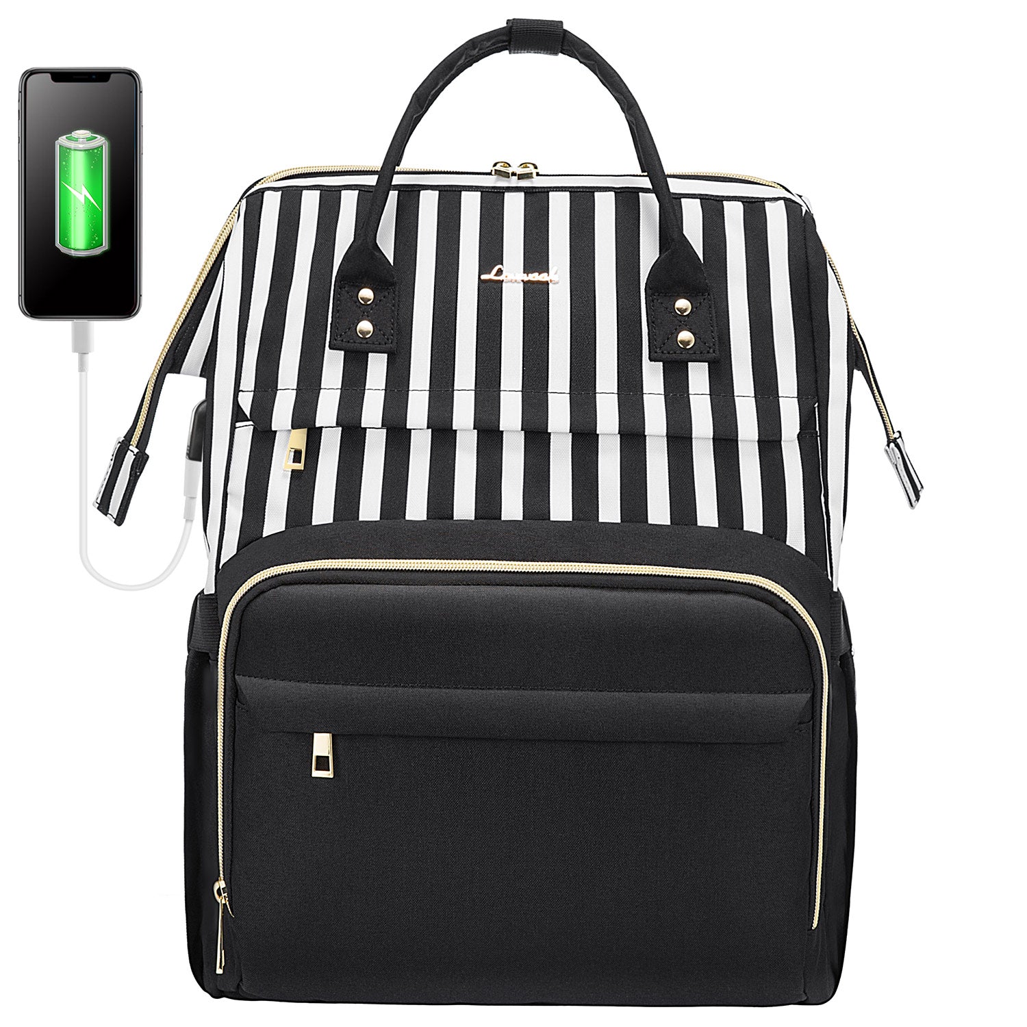 LOVEVOOK Laptop Backpack 13-17" USB Travel School Bag for Women Business