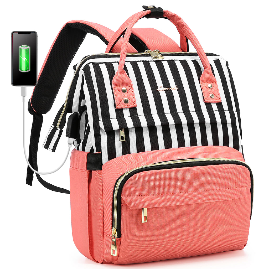 LOVEVOOK Laptop Backpack 13-17" USB Travel School Bag for Women Business