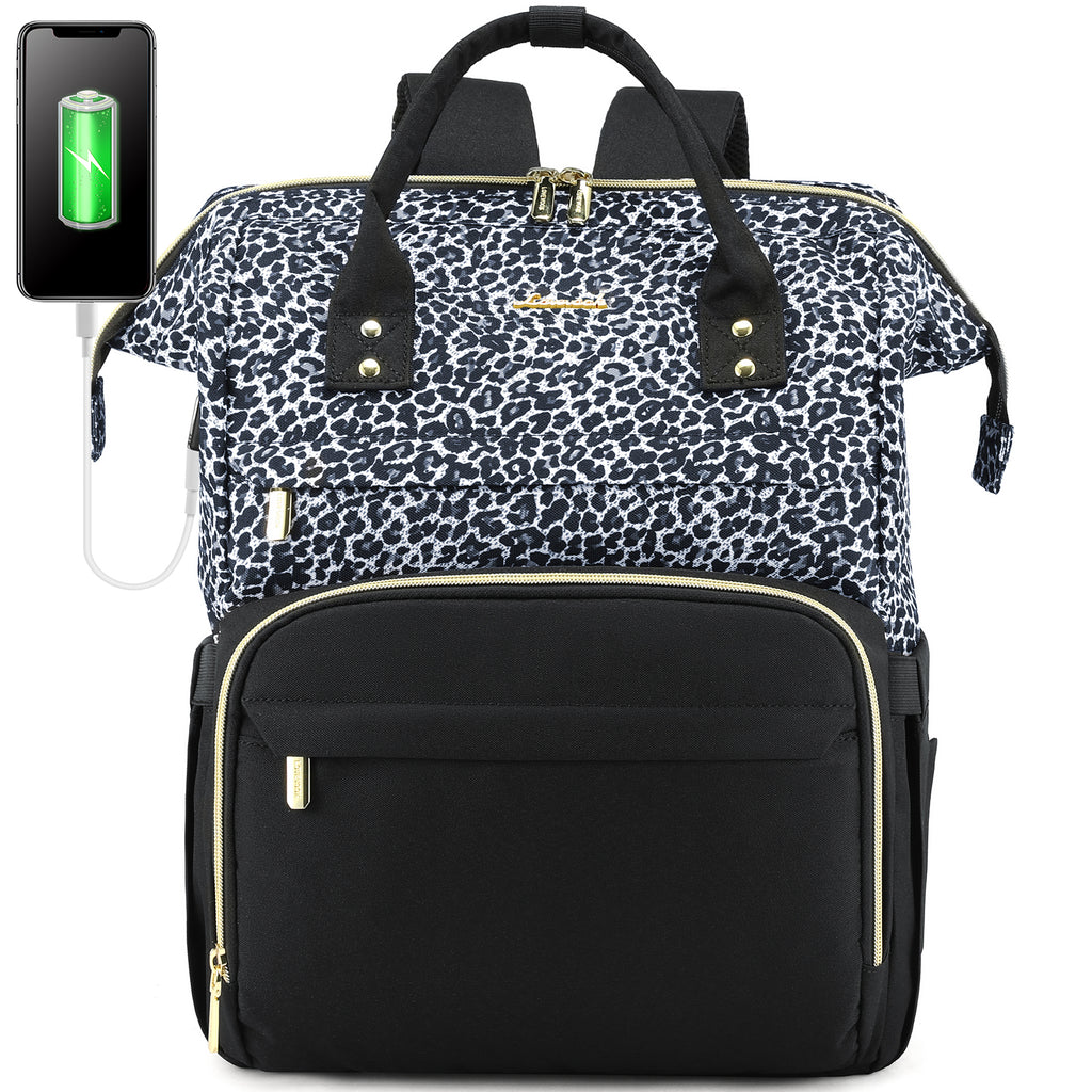 LOVEVOOK Laptop Backpack 13-17" USB Travel School Bag for Women Business