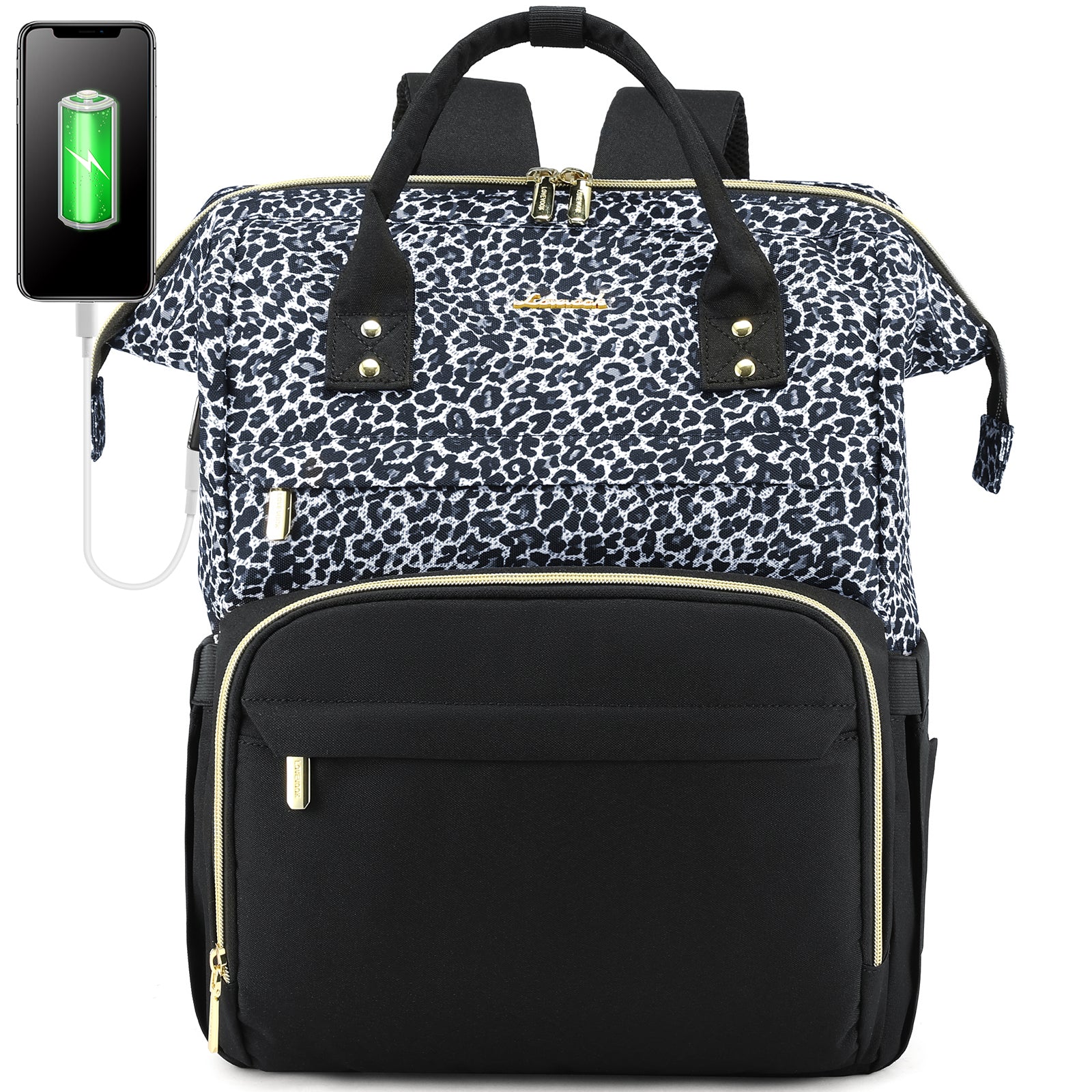 LOVEVOOK Laptop Backpack 13-17" USB Travel School Bag for Women Business