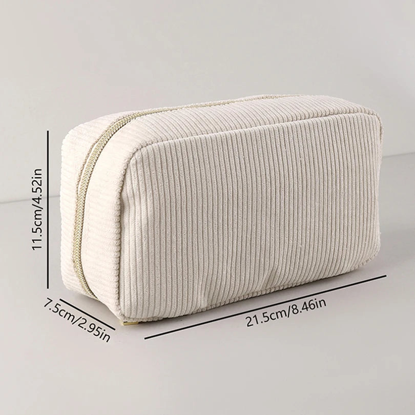 Corduroy Pencil Case – Soft School Pouch for Pens, Supplies & Stationery