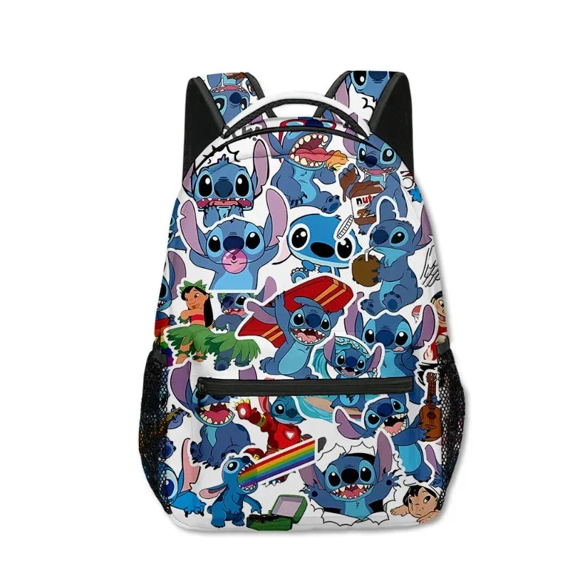 Stitch Anime Backpack Kawaii Cartoon School Bag for Primary Students