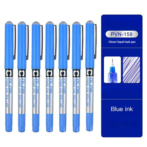 7pcs Precise Roller ball Pens,0.28/0.38/0.5mm Extra Fine Nib Liquid