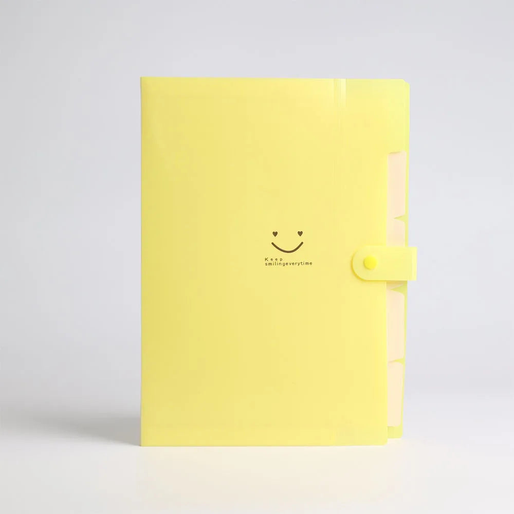 5-Page A4 Accordion File Folder – Durable Expandable Plastic Organizer