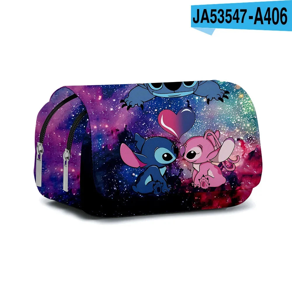 Stitch Anime Backpack Kawaii Cartoon School Bag for Primary Students