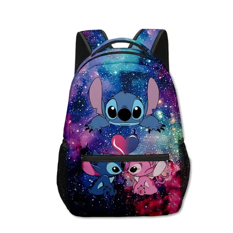 Stitch Anime Backpack Kawaii Cartoon School Bag for Primary Students