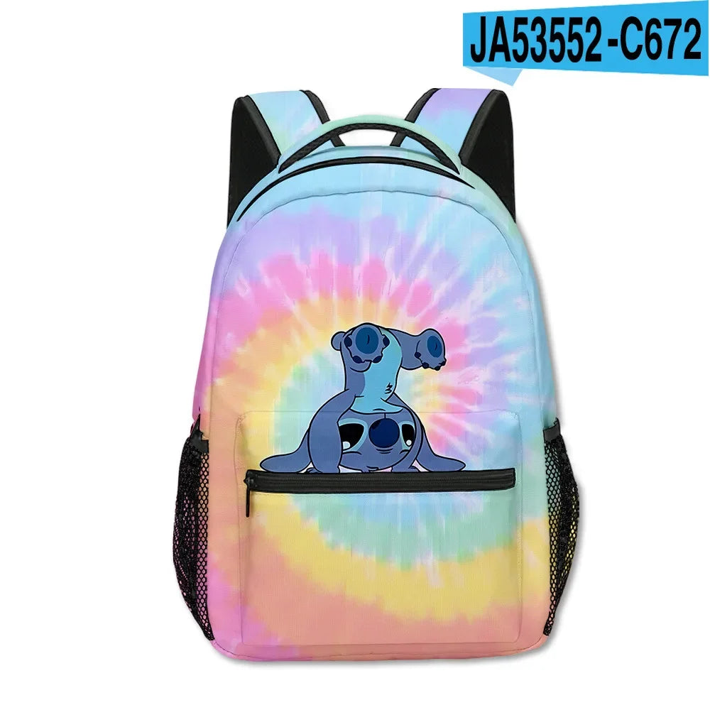Stitch Anime Backpack Kawaii Cartoon School Bag for Primary Students