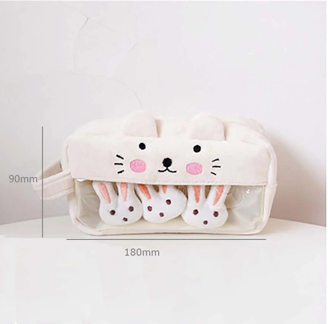 Cute Retractable Boba Milk Tea Pencil Case Organizer - Pink (1Pc)