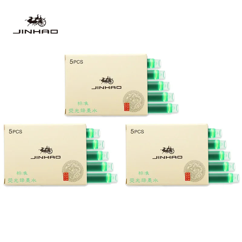 5/10/15 Pcs Jinhao Fountain Pen ink Cartridge Refill Fountain Pen Ink Fountain Pen Chinese ink Office School Supplies Stationery