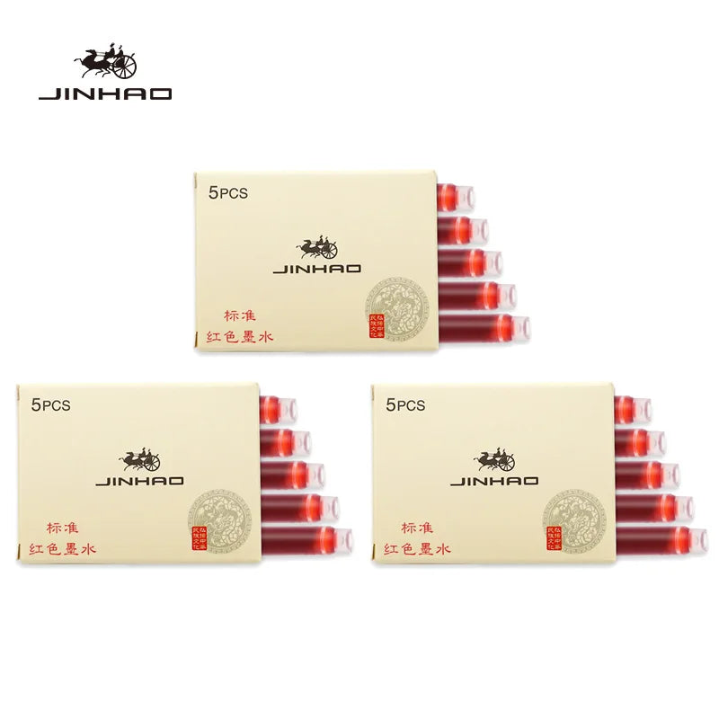 5/10/15 Pcs Jinhao Fountain Pen ink Cartridge Refill Fountain Pen Ink Fountain Pen Chinese ink Office School Supplies Stationery