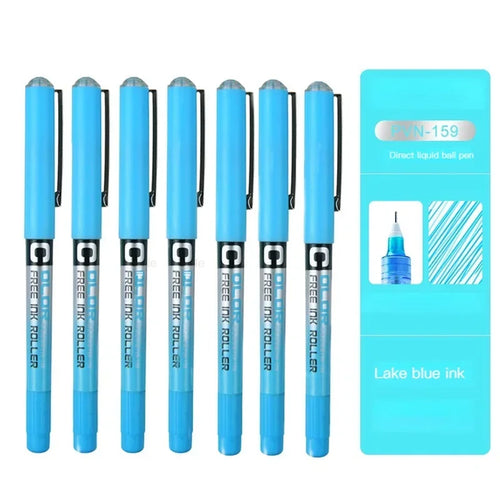 7pcs Precise Roller ball Pens,0.28/0.38/0.5mm Extra Fine Nib Liquid
