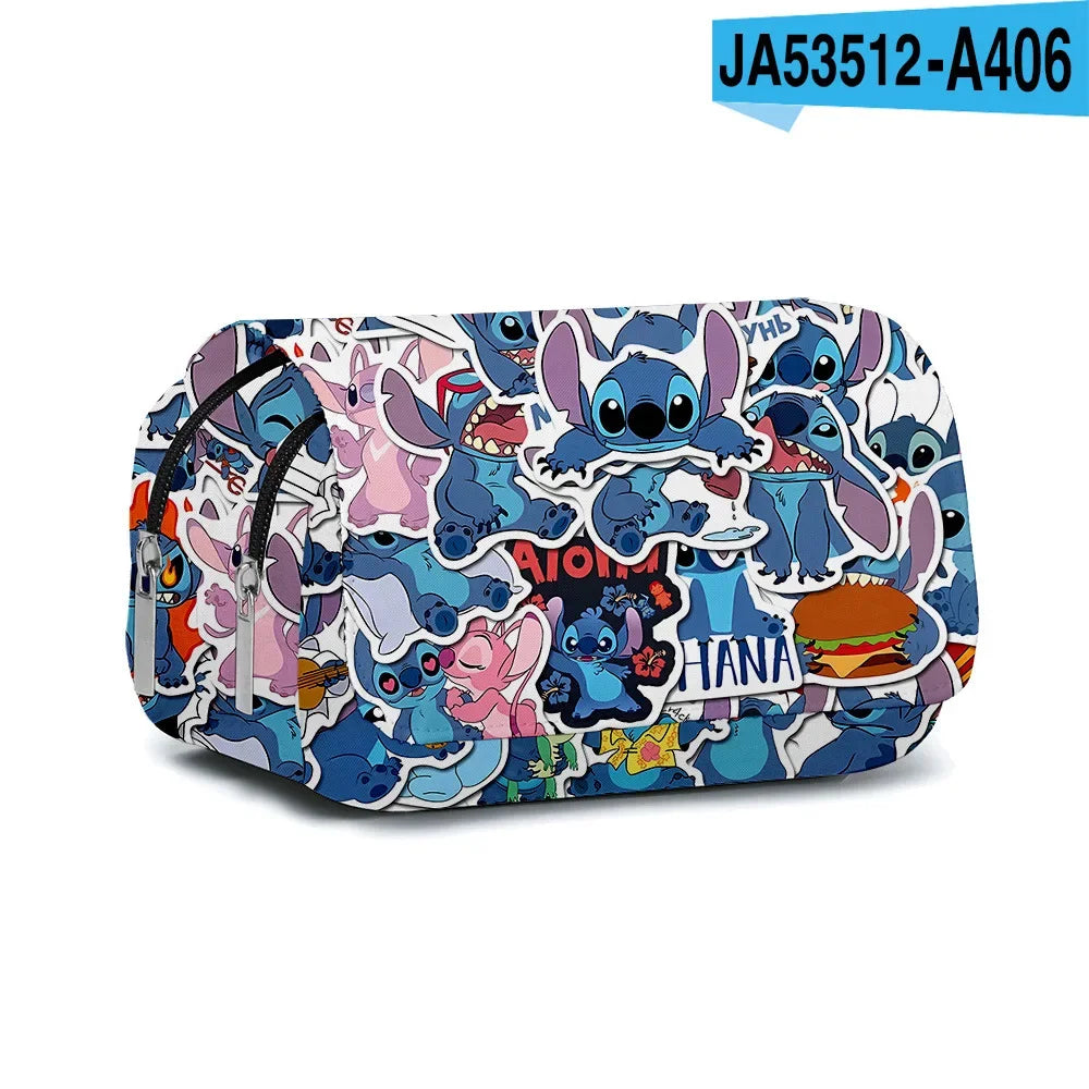 Stitch Anime Backpack Kawaii Cartoon School Bag for Primary Students