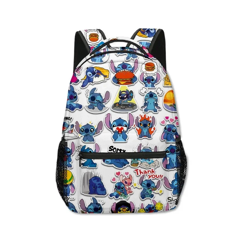 Stitch Anime Backpack Kawaii Cartoon School Bag for Primary Students