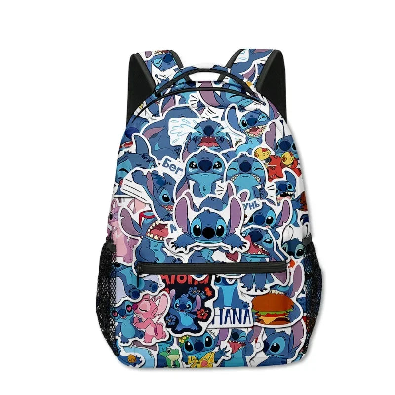 Stitch Anime Backpack Kawaii Cartoon School Bag for Primary Students