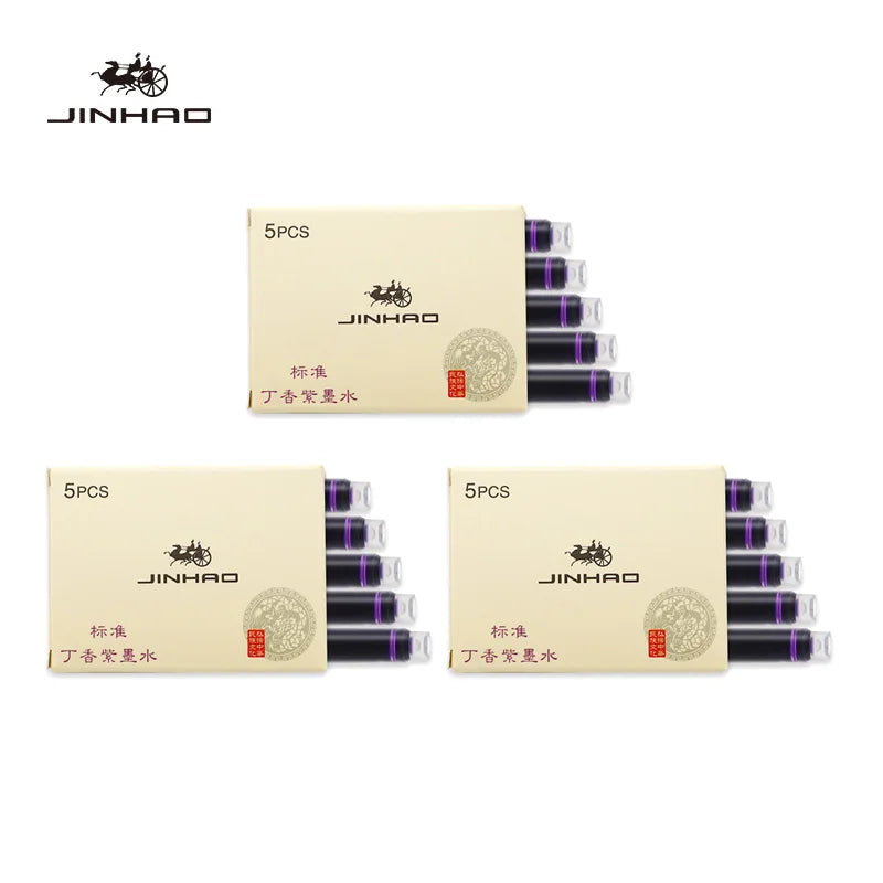 5/10/15 Pcs Jinhao Fountain Pen ink Cartridge Refill Fountain Pen Ink Fountain Pen Chinese ink Office School Supplies Stationery