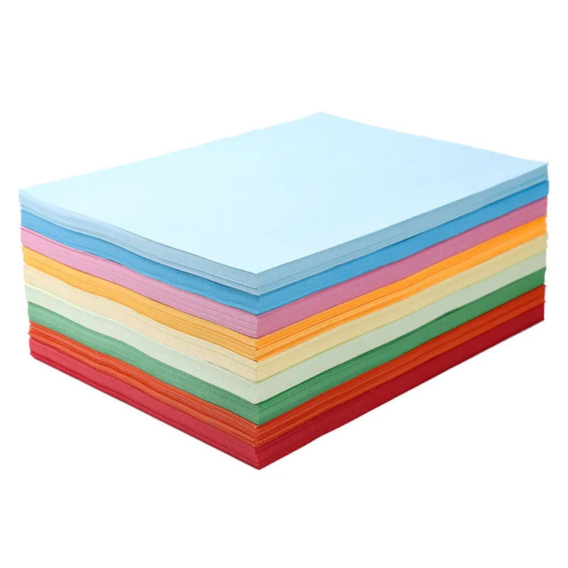 A4 Tracing Copy Paper 10 Colors 50 Sheets 80gsm for DIY Crafts & Scrapbooking