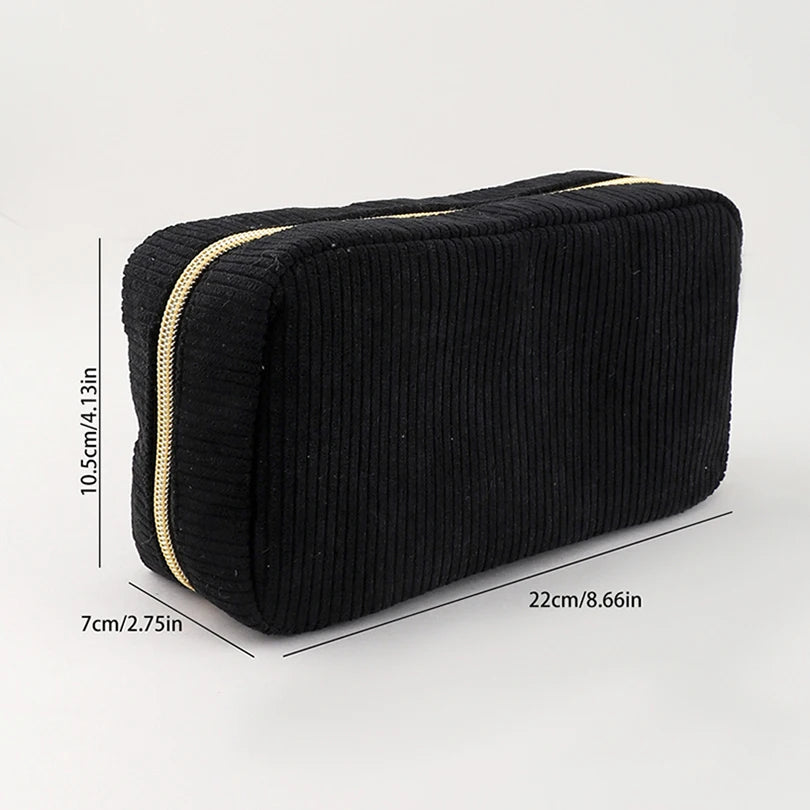 Corduroy Pencil Case – Soft School Pouch for Pens, Supplies & Stationery