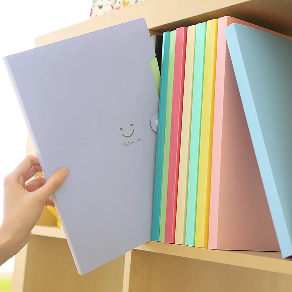 5-Page A4 Accordion File Folder – Durable Expandable Plastic Organizer