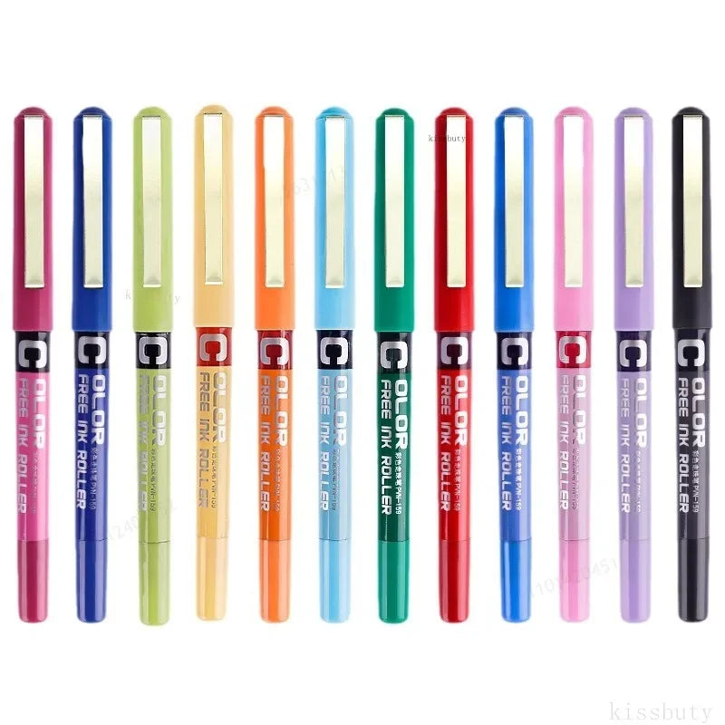 7pcs Precise Roller ball Pens,0.28/0.38/0.5mm Extra Fine Nib Liquid