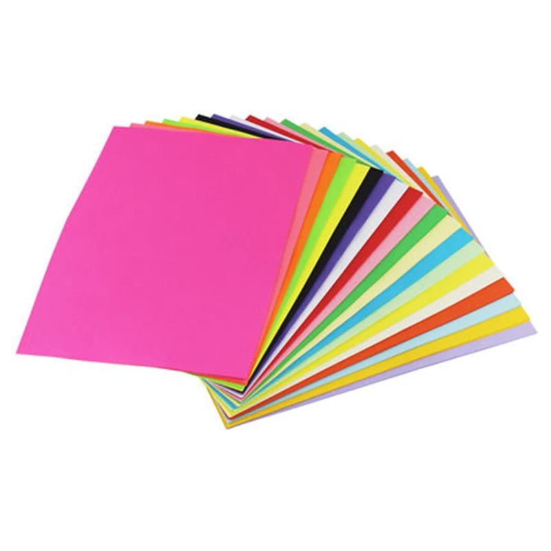 A4 Tracing Copy Paper 10 Colors 50 Sheets 80gsm for DIY Crafts & Scrapbooking