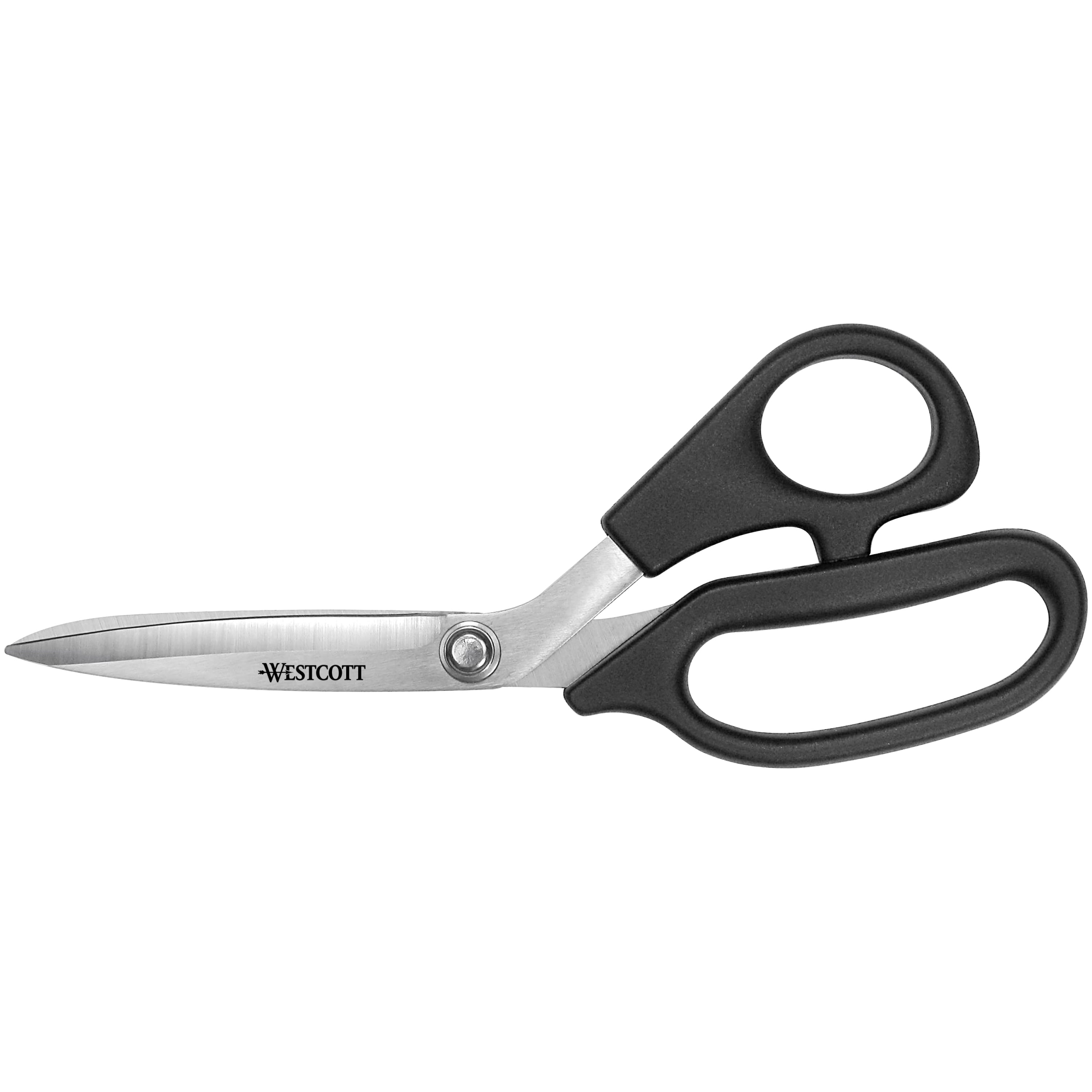 All Purpose plus Scissors, 8", Bent Handle, High School, for Office, Black, 1 Each