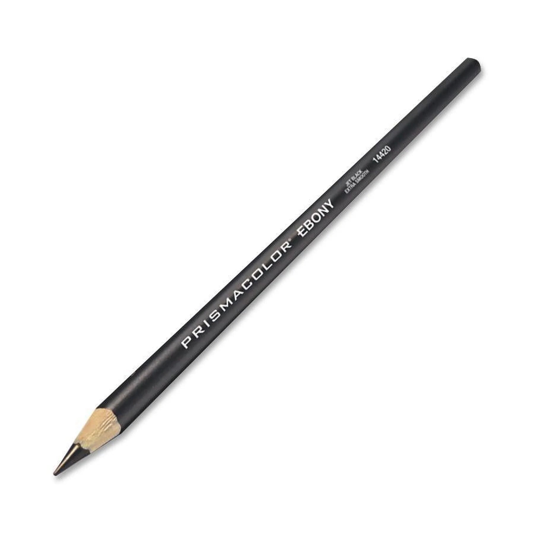 , SAN14420, Ebony Sketching Pencil, 1 Dozen, Matte Black Barrel