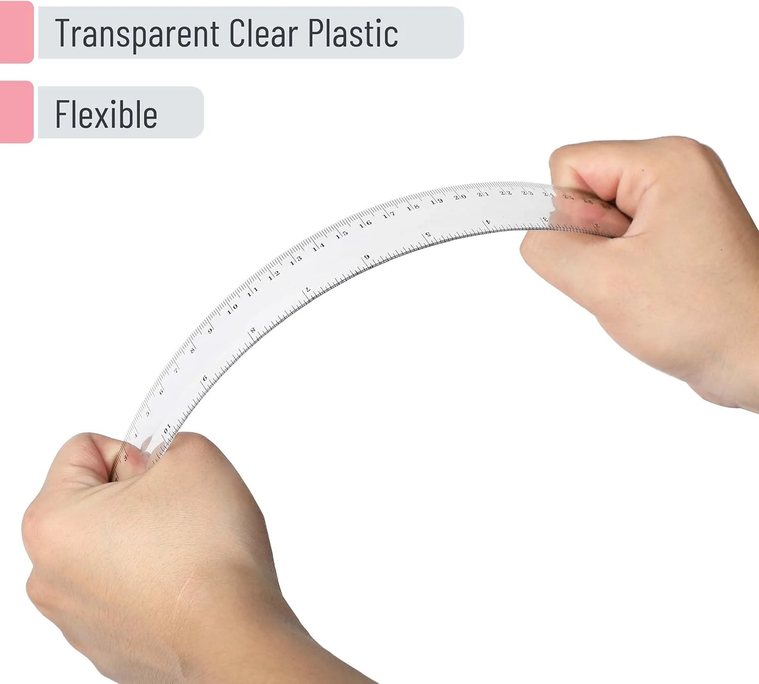 - Clear Ruler, 12-Inch, 24 Pcs, Metric & Imperial, Clear Plastic Ruler 12 Inch, 12 Inch Ruler, Clear Ruler 12 Inch